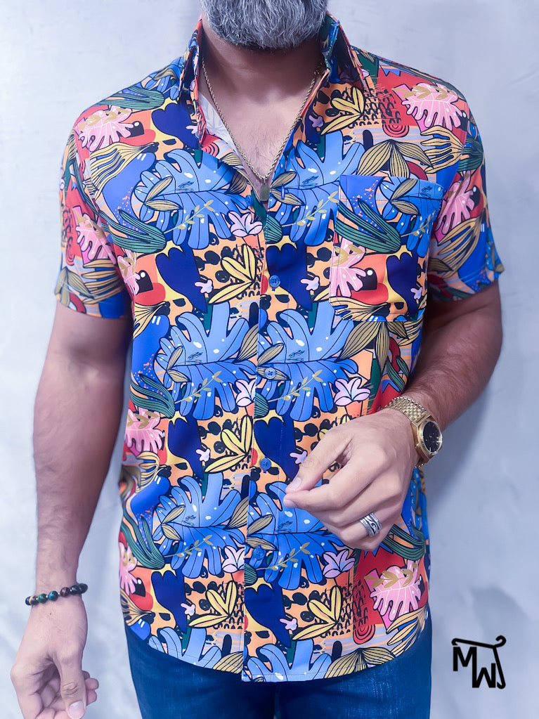 Camisa Híbrida- “BLOOMING STYLE” (Normal Fit)