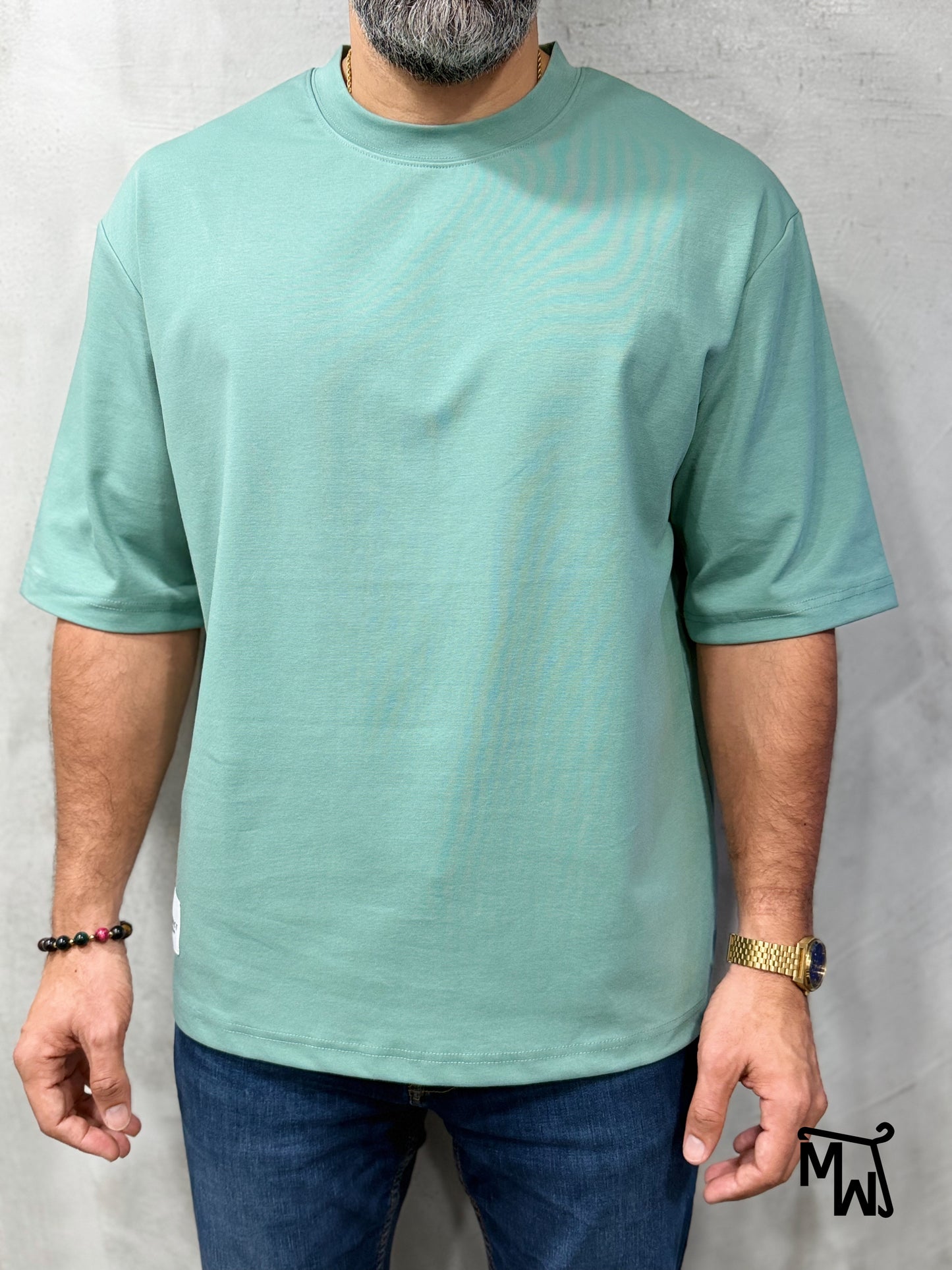 Addict T-shirt Oversized- TEAL