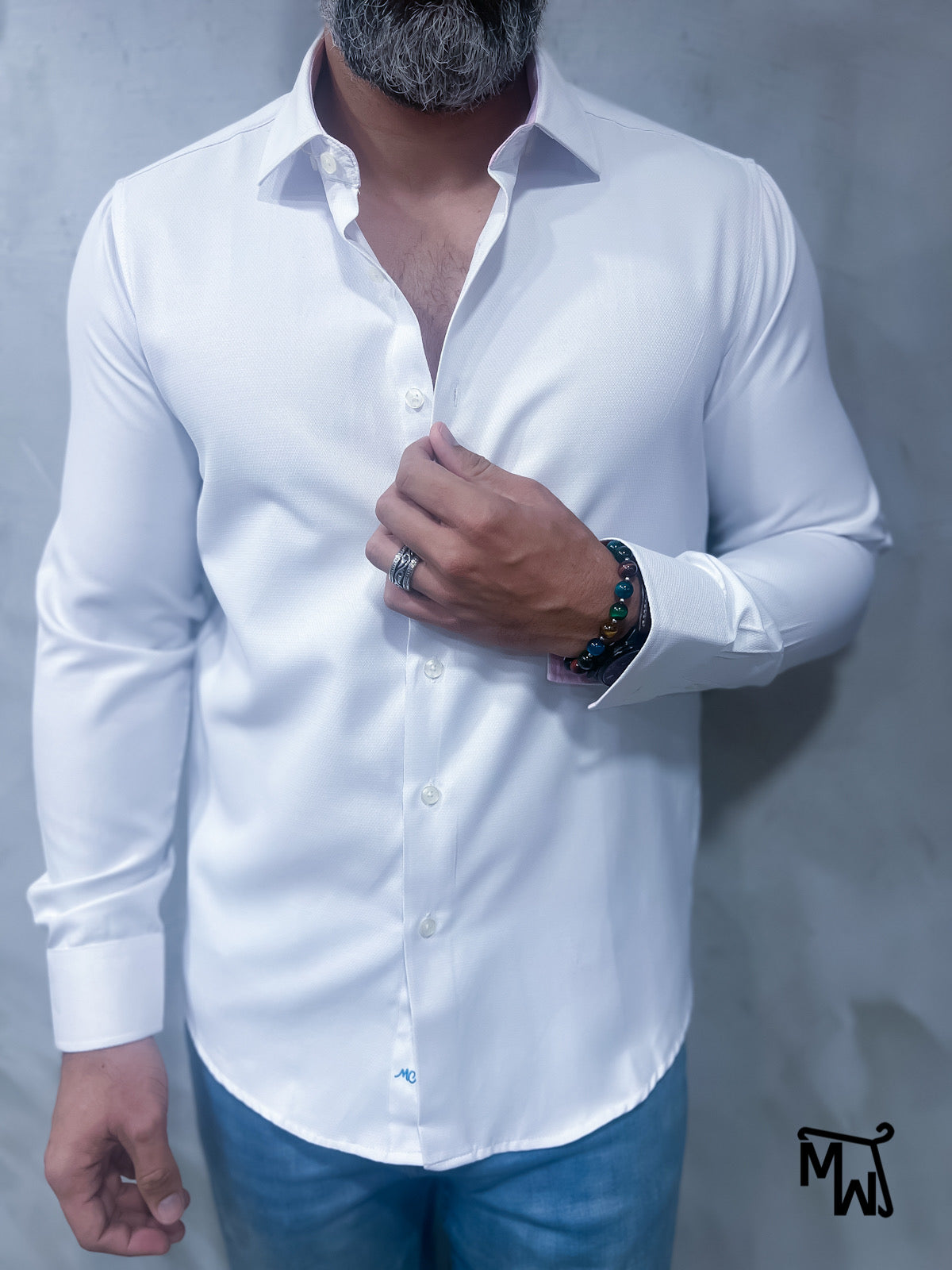 Camisa Manga Larga - White
