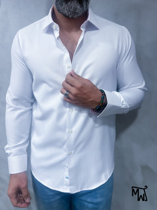 Camisa Manga Larga - White