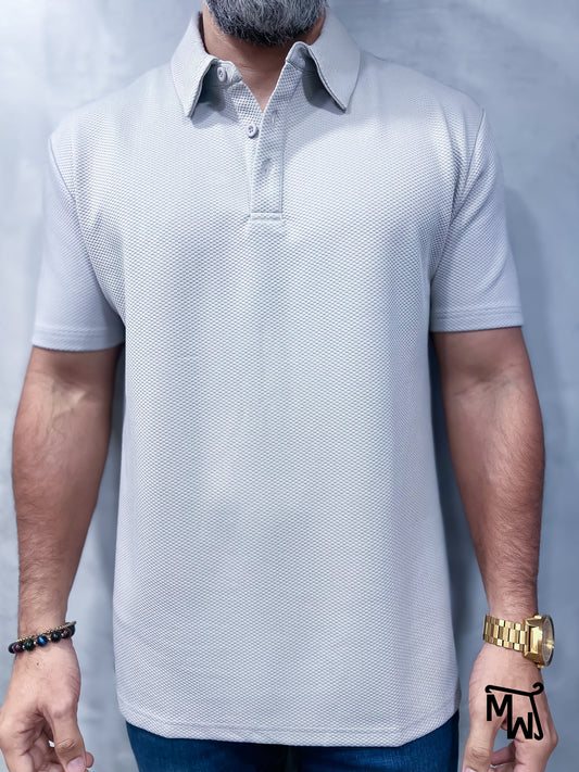 Camisa Polo Crochet- “Snowy Vibes” (Slim Fit)