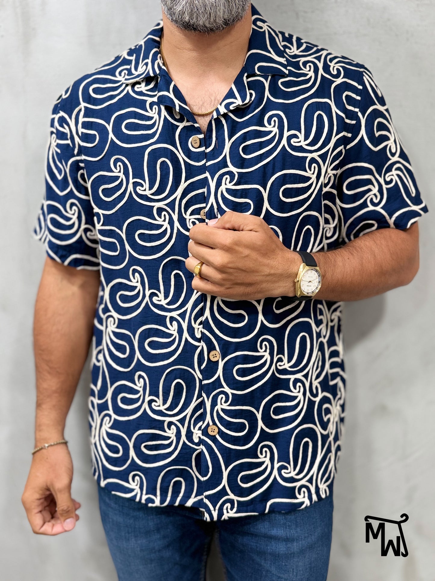 Camisa Manga Corta Crochet “Floral Breeze” (Normal FIT)