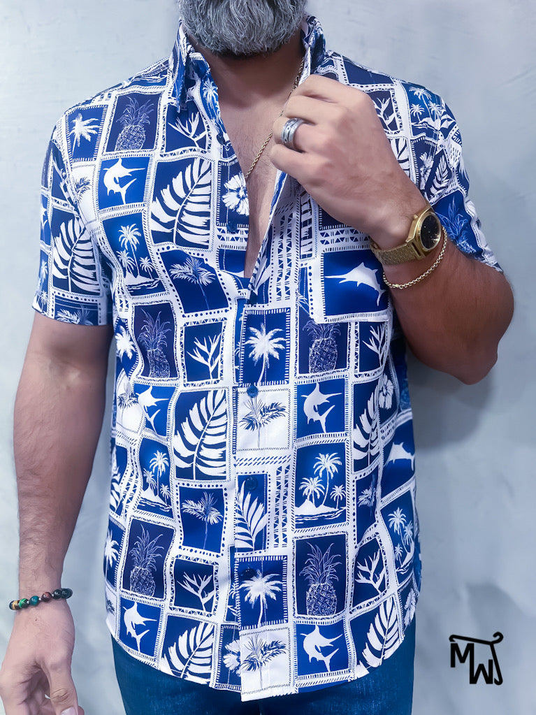 Camisa Híbrida- “PIÑA” (Normal Fit)