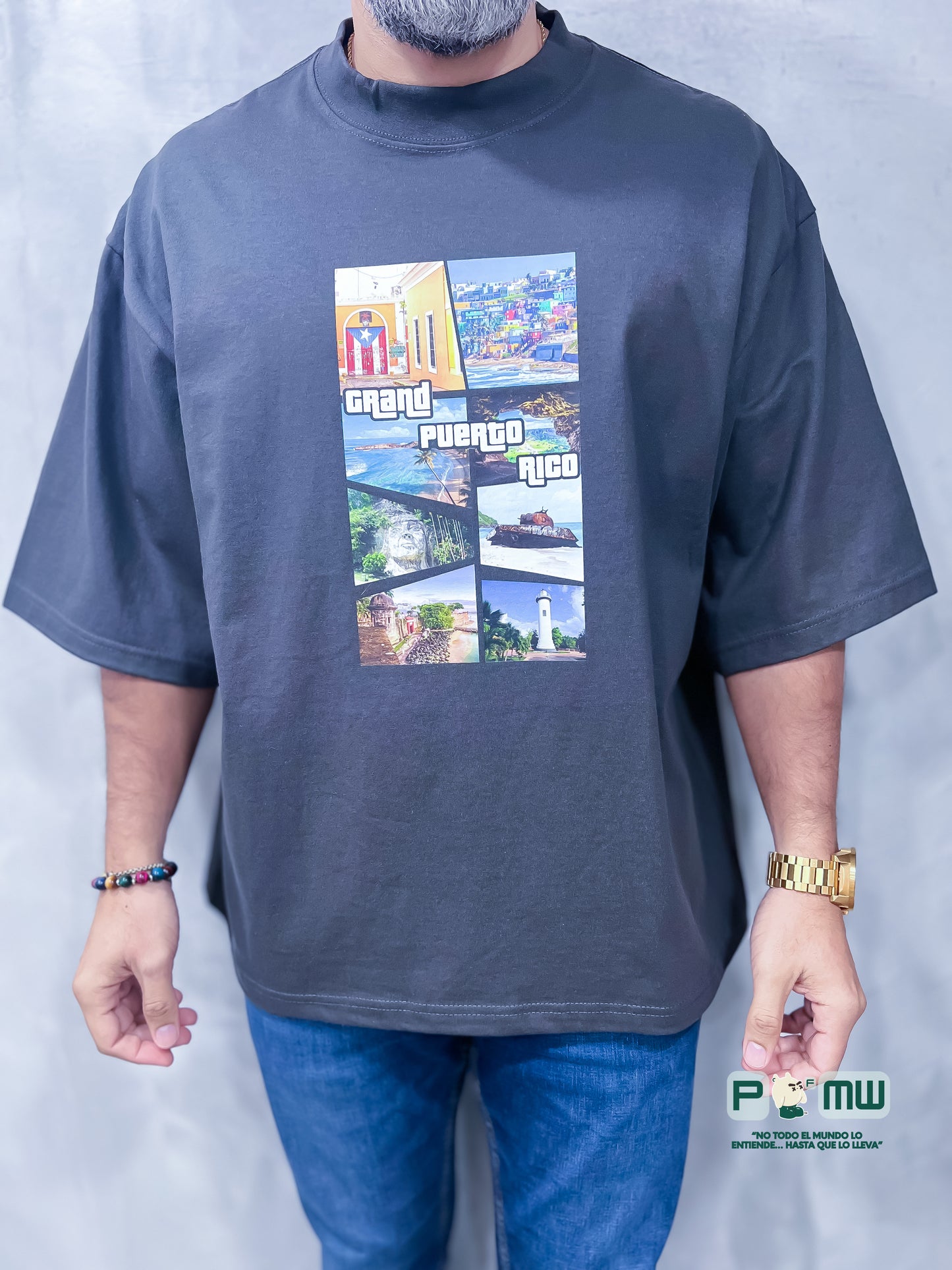 Property of MW Oversize T-Shirt "GRAND PUERTO RICO"