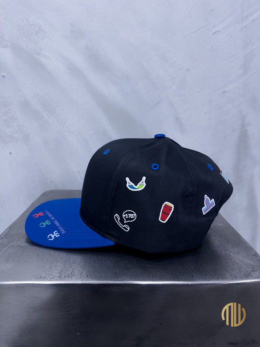 POFMW Trucker Cap - "100 x 35" Black / Blue (Exclusiva)
