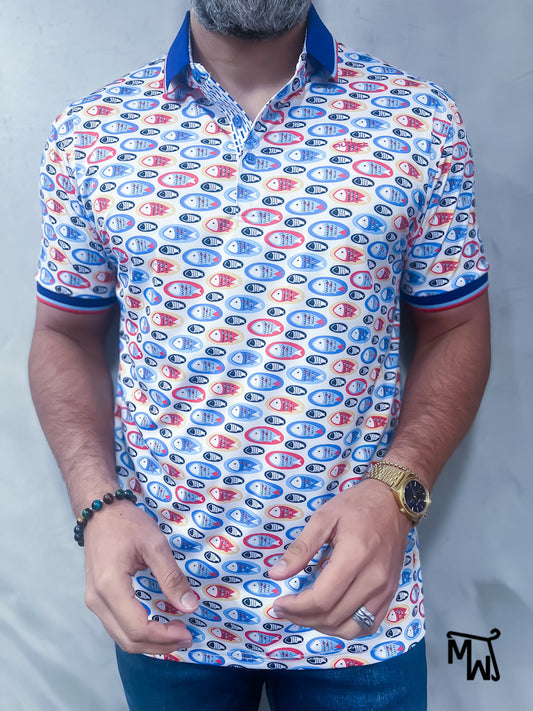 Camisa Polo “ FISH AND FLOW ”