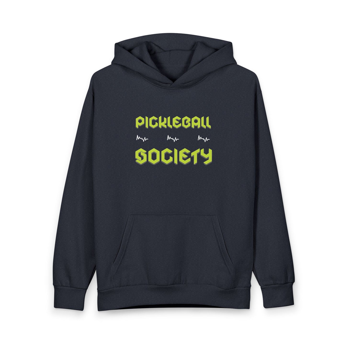 Pickleball Society Hoodie | Retro Lime Pickleball Text