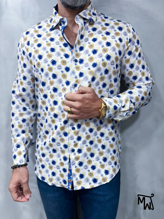 Camisa Manga Larga “Caramel Cloud” (Slim Fit)