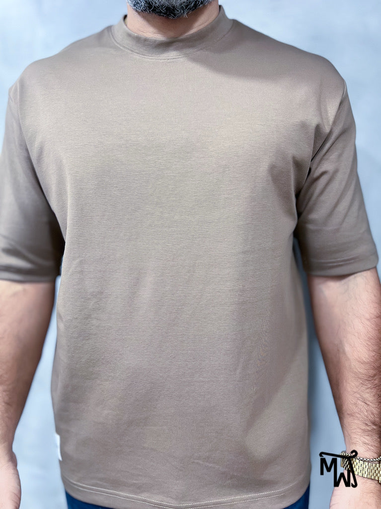 Addict T-shirt Oversized- MUD