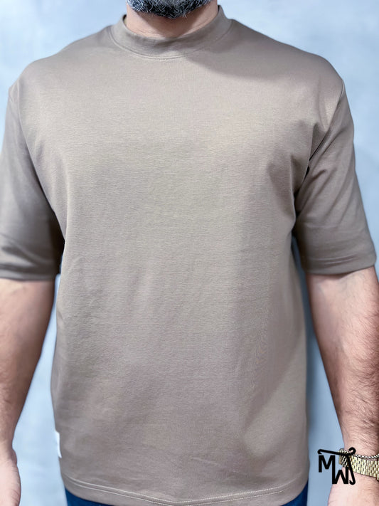 Addict T-shirt Oversized- MUD