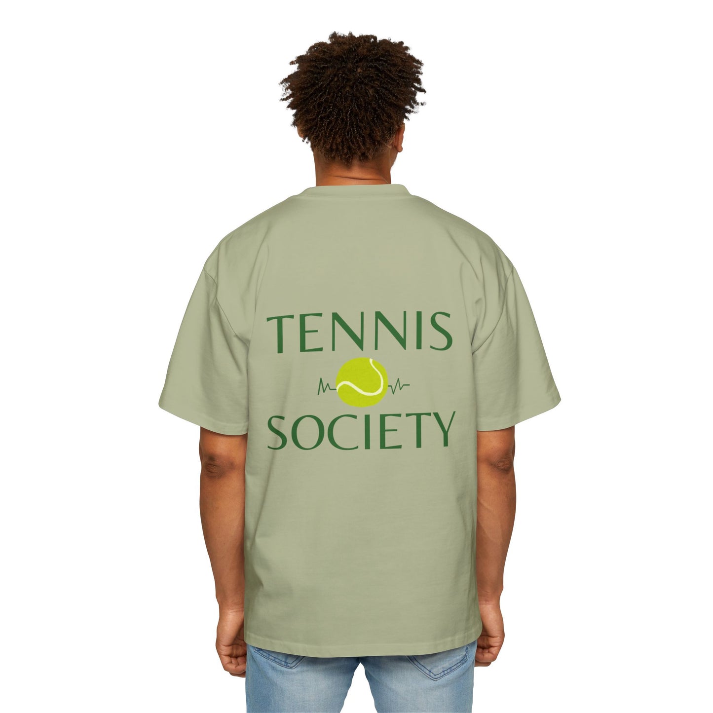 MW Tennis Society Oversized Tee - Fun Casual Wear for Tennis Lovers