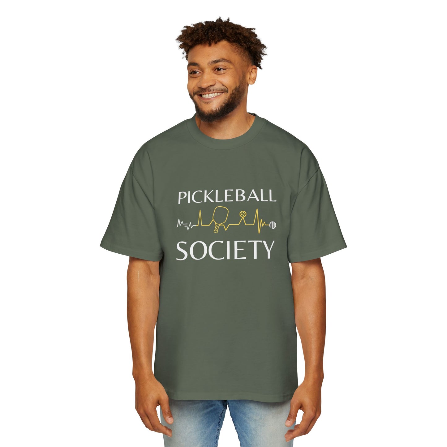 MW Pickleball Society Oversized Tee - Fun Casual Wear for Pickleball Lovers