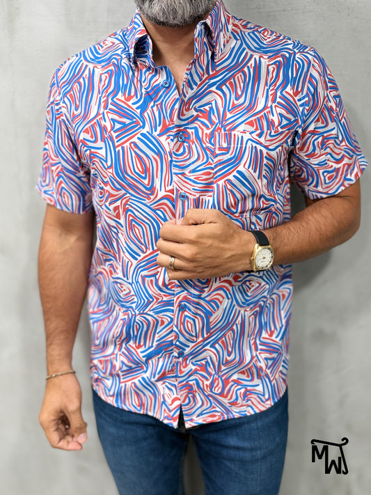 Camisa Híbrida- "Pa’l Malecón.." (Normal Fit)