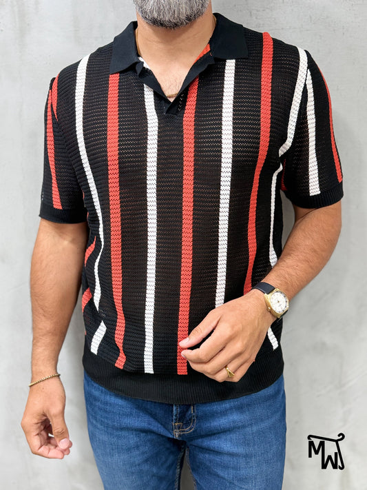 Camisa Polo Crochet “Midnight in the City” (Normal FIT)