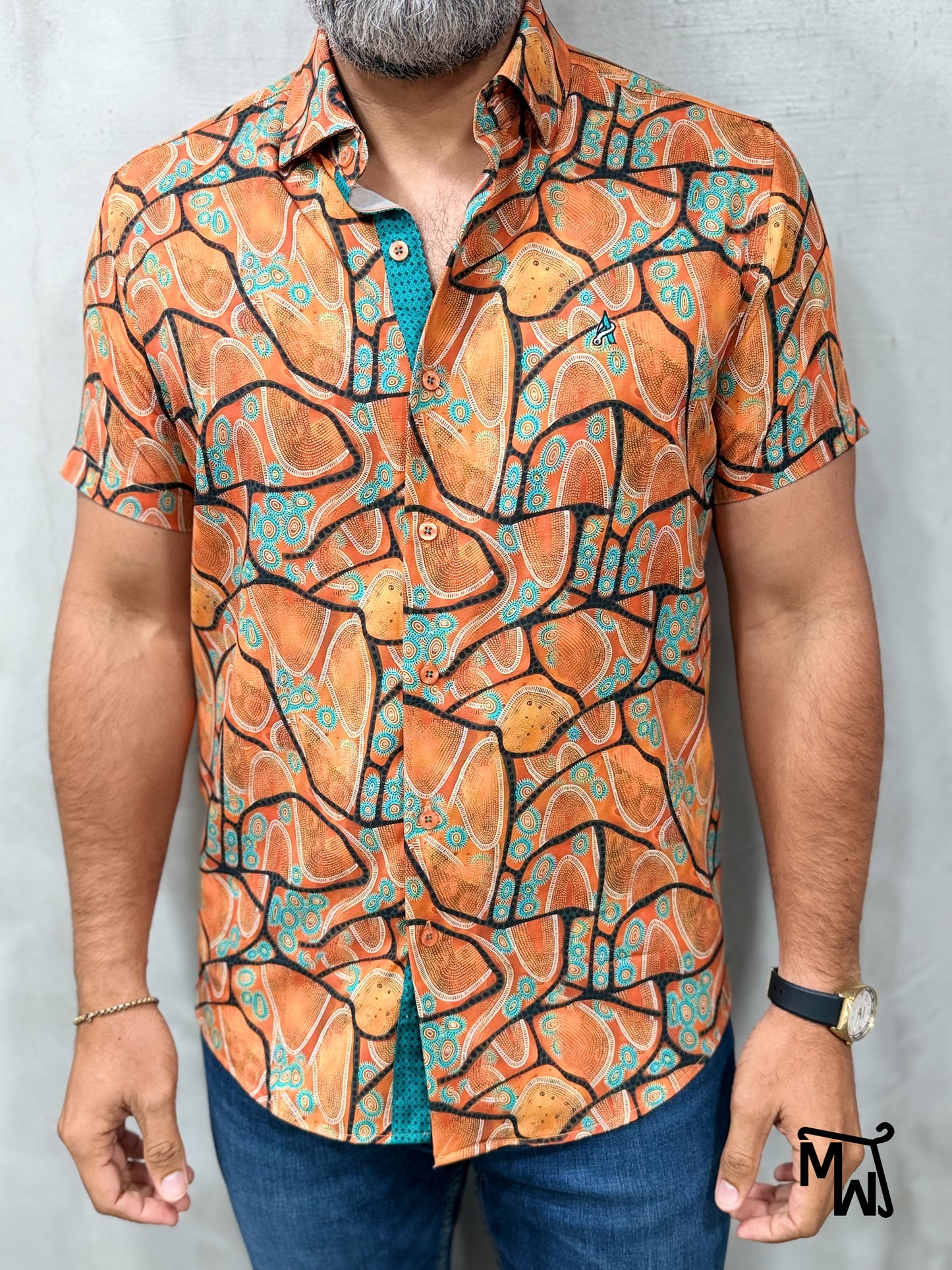 Camisa Manga Corta - “Bright Summer Vibes” (Slim Fit)