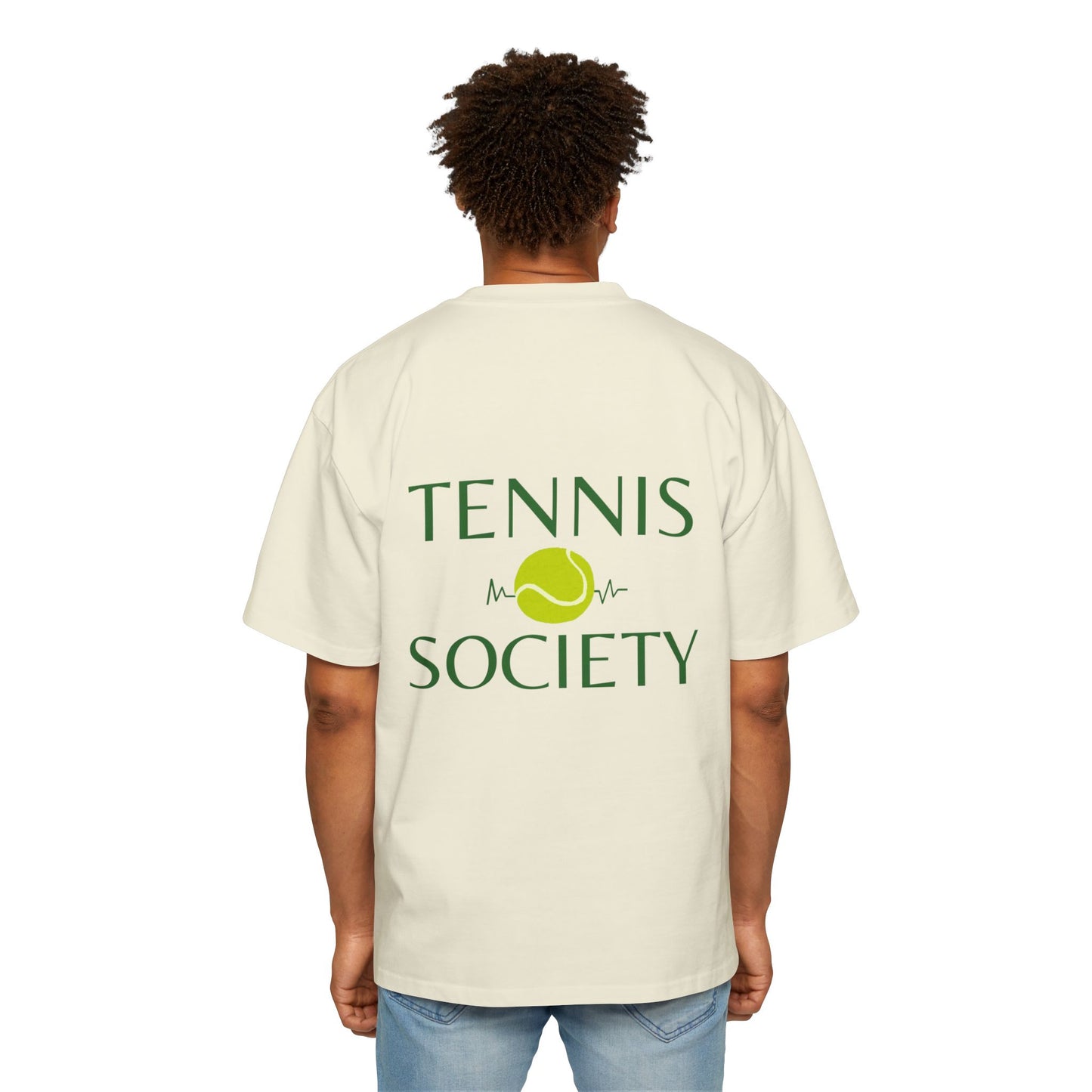 MW Tennis Society Oversized Tee - Fun Casual Wear for Tennis Lovers