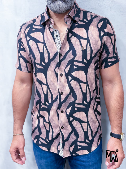 Camisa Manga Corta - “Coco Frío” (Slim Fit)