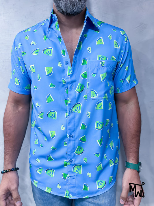 Camisa Híbrida " Watermelon " (Normal Fit)