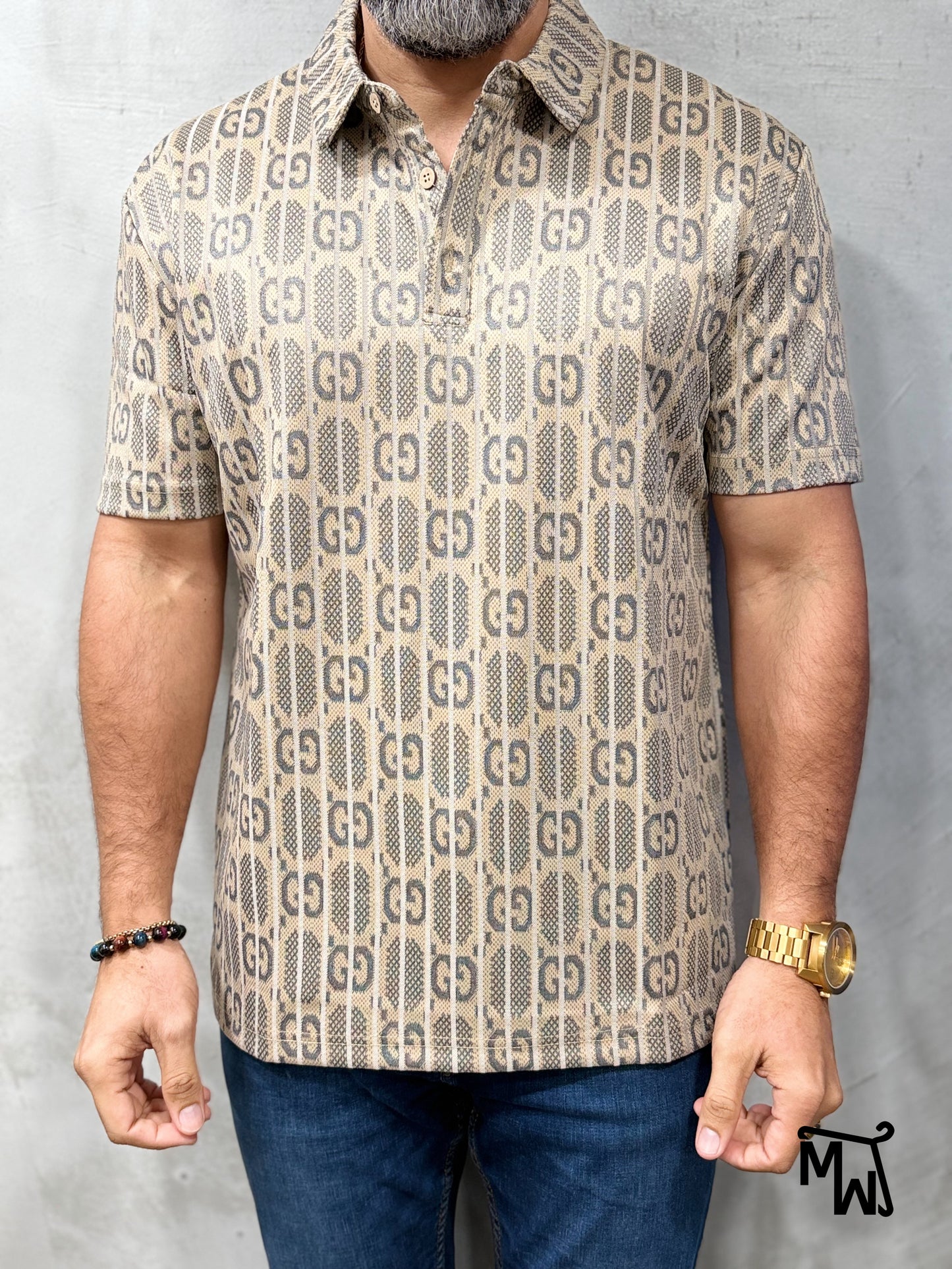 Camisa Polo Crochet- “Merry Season” (Slim Fit)