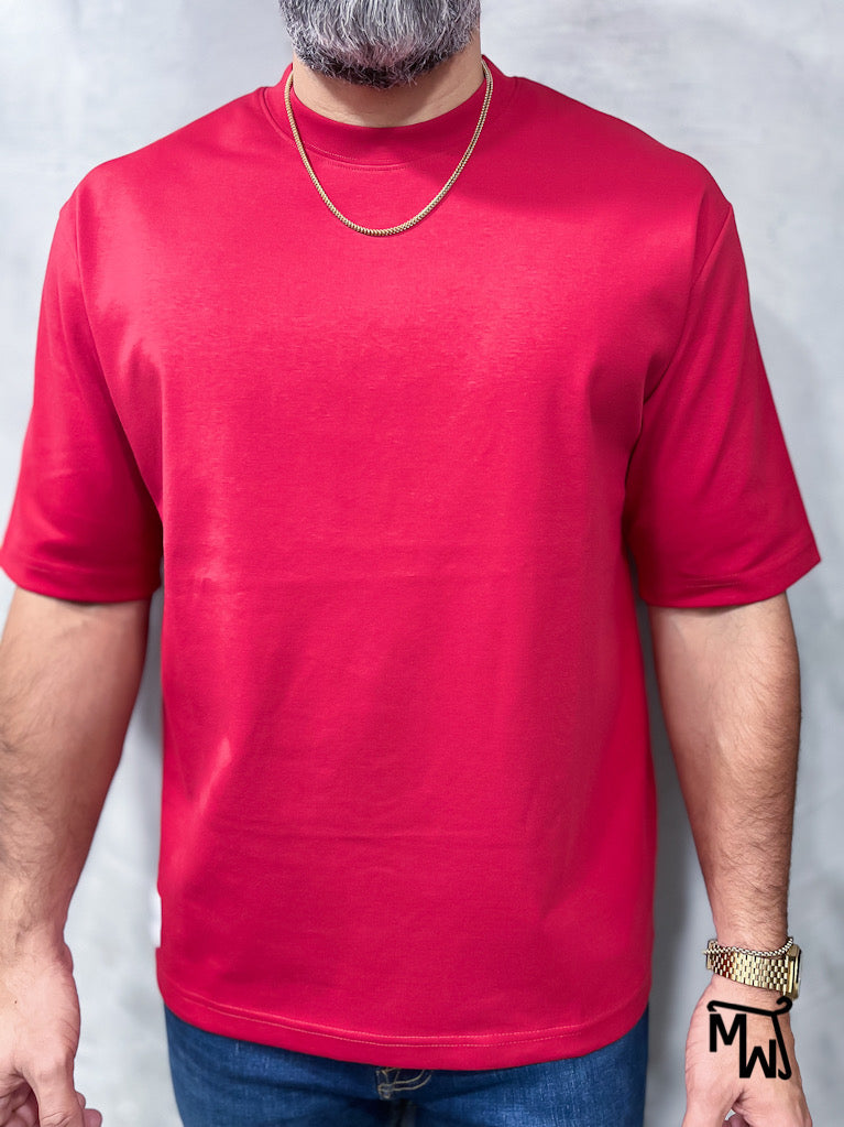 Addict T-shirt Oversized- RED
