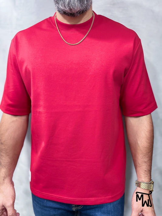 Addict T-shirt Oversized- RED