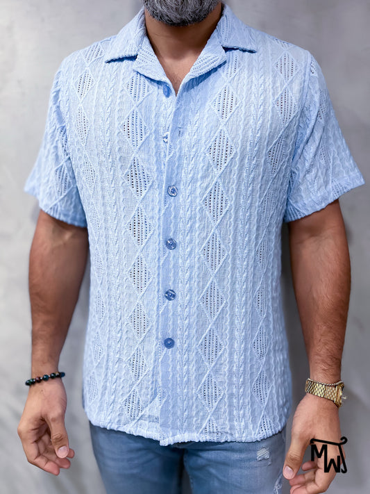 Camisa Manga Corta Resort “Ocean Breeze Island”