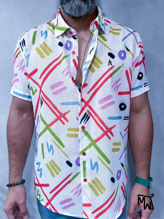 Camisa Manga Corta “Jingle Bell Rocker” (Slim Fit)