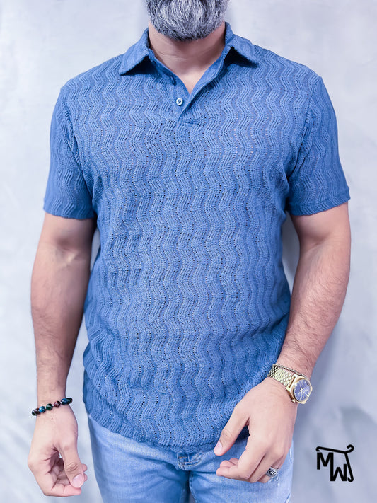 Camisa Polo Resort- “Lagoon Bliss”