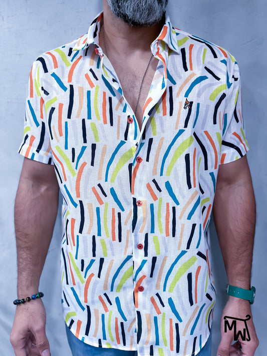 Camisa Manga Corta “Christmas” (Slim Fit)