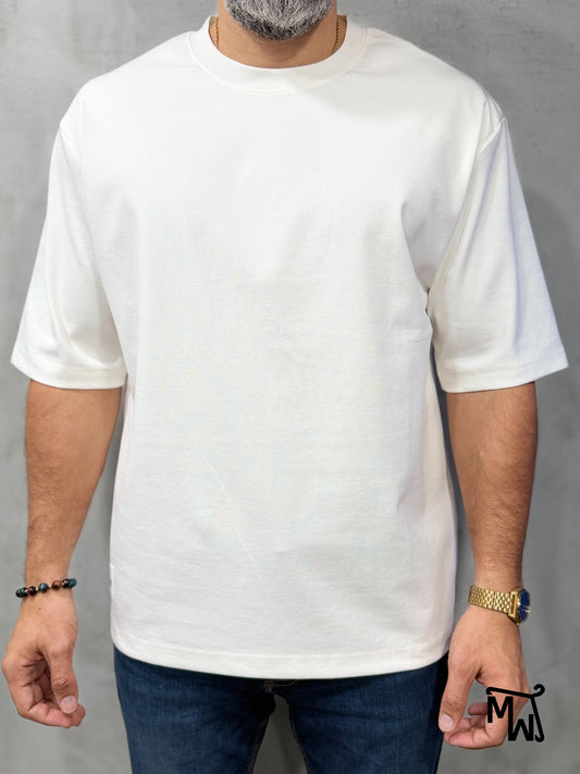 Addict T-shirt Oversized- WHITE