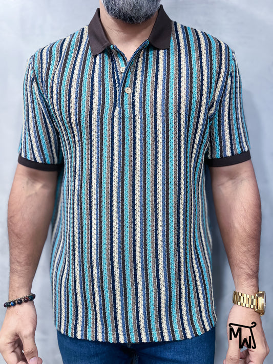 Camisa Polo Crochet- “Rudolph’s Glow” (Slim Fit)