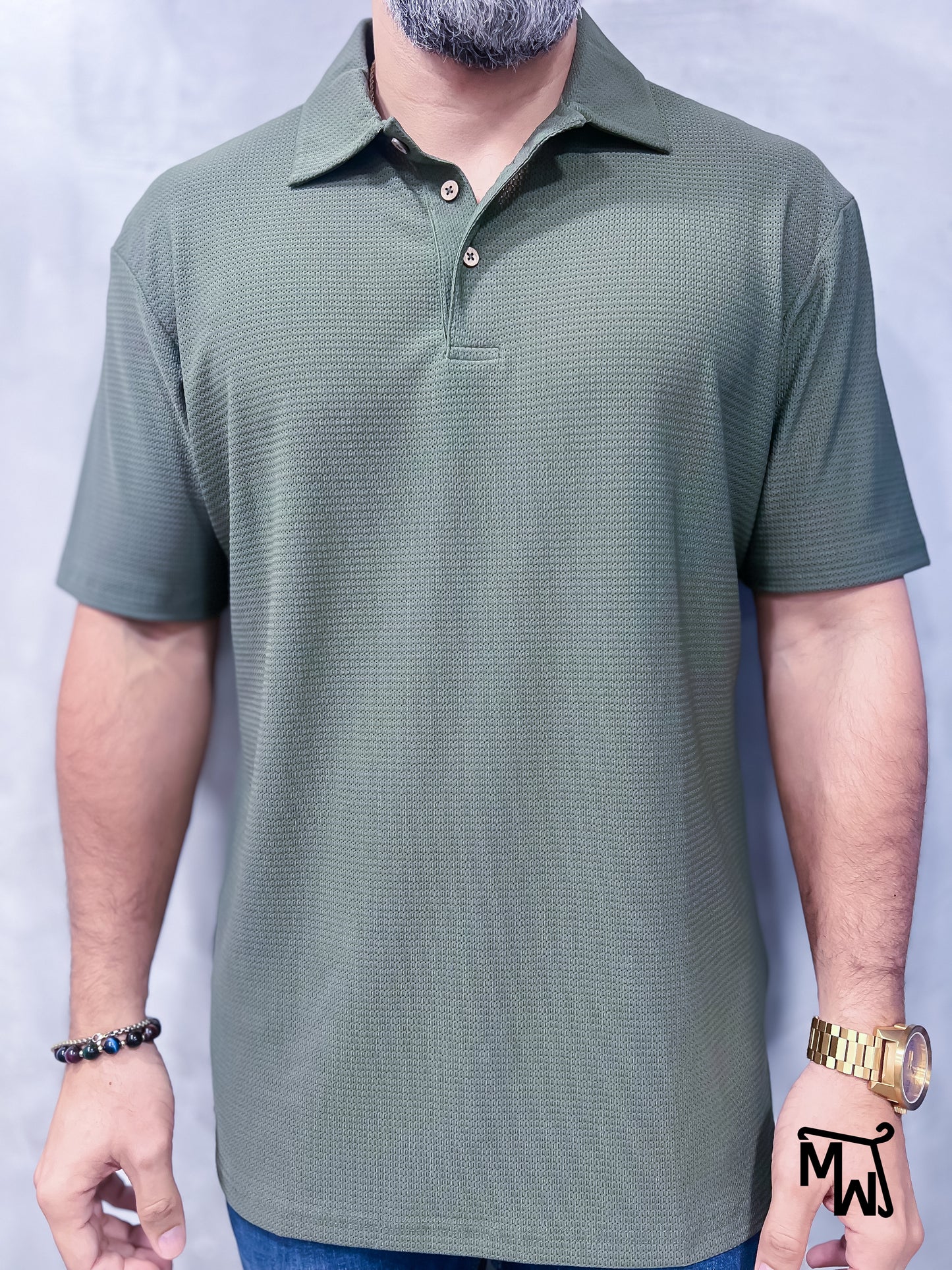 Camisa Polo Crochet- “Ho Ho Holiday” (Slim Fit)