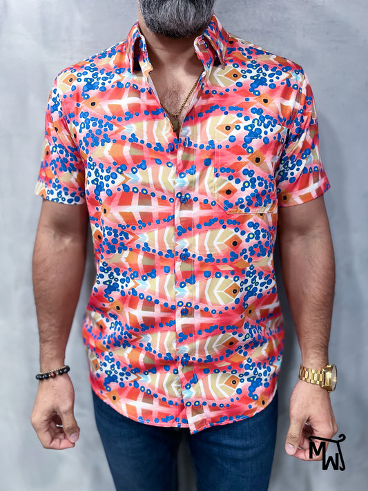 Camisa Híbrida- “Happy Holiday Spirit” (Normal Fit)