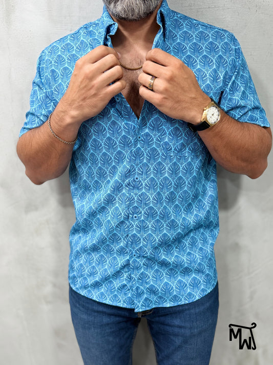 Camisa Híbrida- "Entre palmas y sueños.." (Normal Fit)