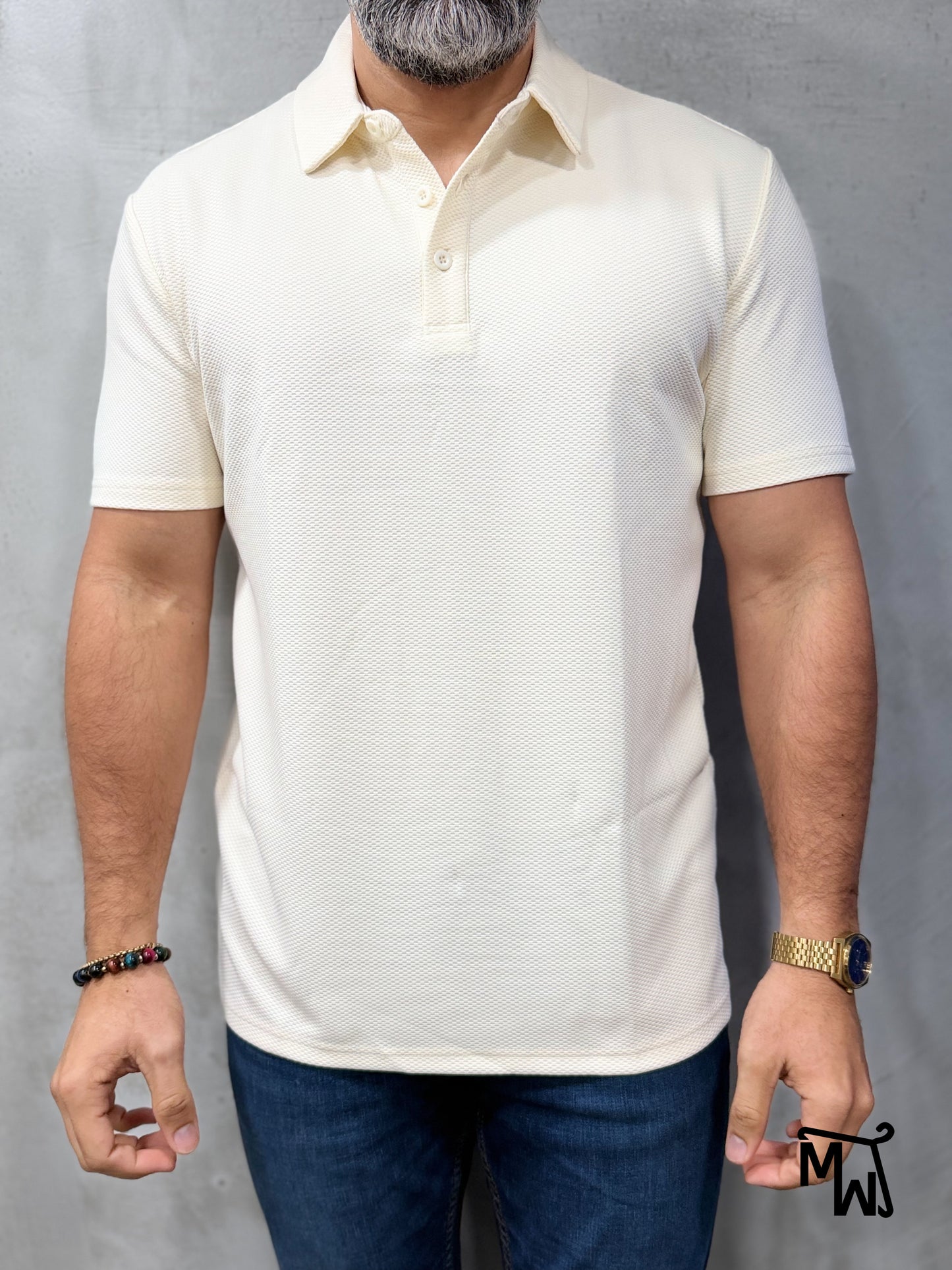 Camisa Polo Crochet “Tan” (Slim Fit)