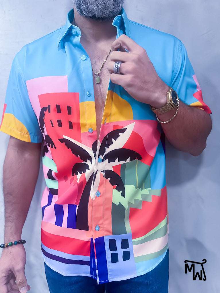 Camisa Híbrida- “COCO MAYA” (Normal Fit)