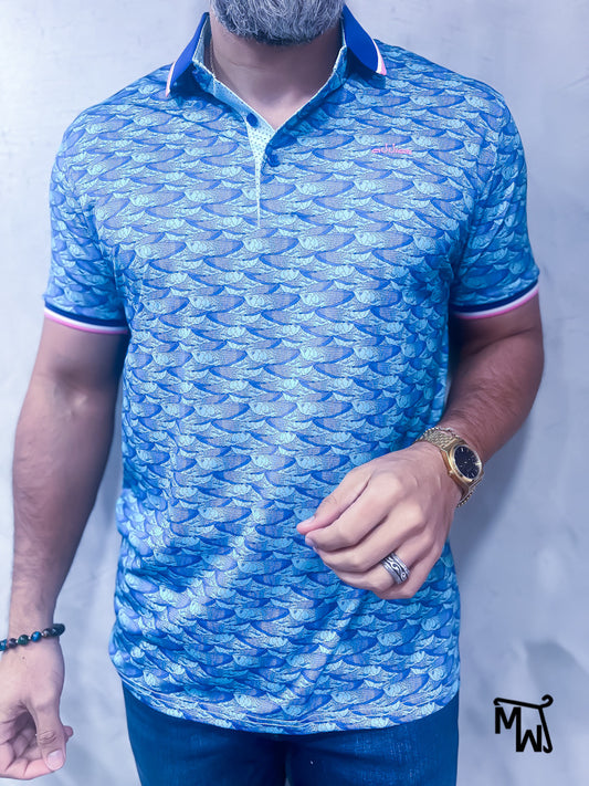 Camisa Polo “ BLUE FISH ”