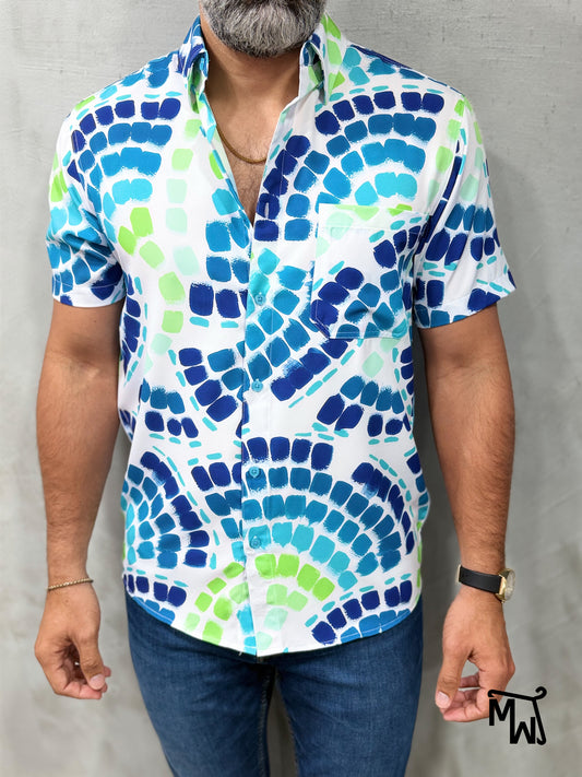 Camisa Híbrida "MOSAICO" (Normal Fit)