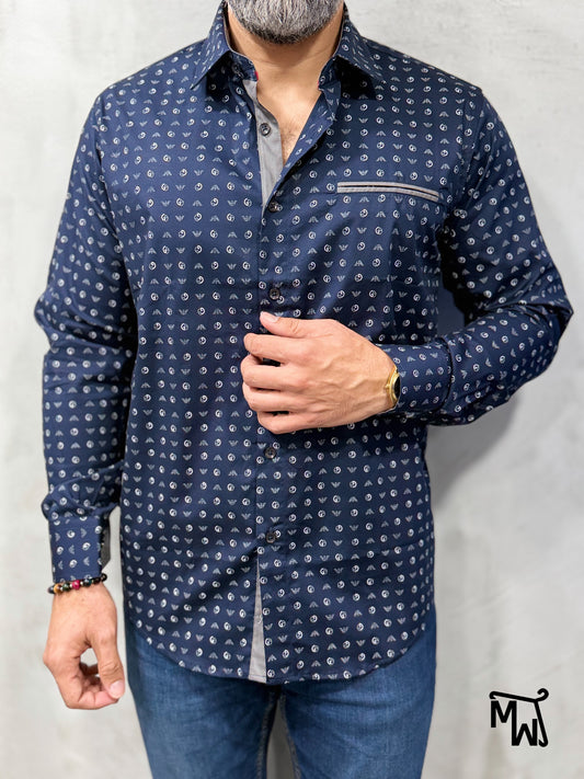 Camisa Manga Larga “Christmas Joy” (Slim Fit)