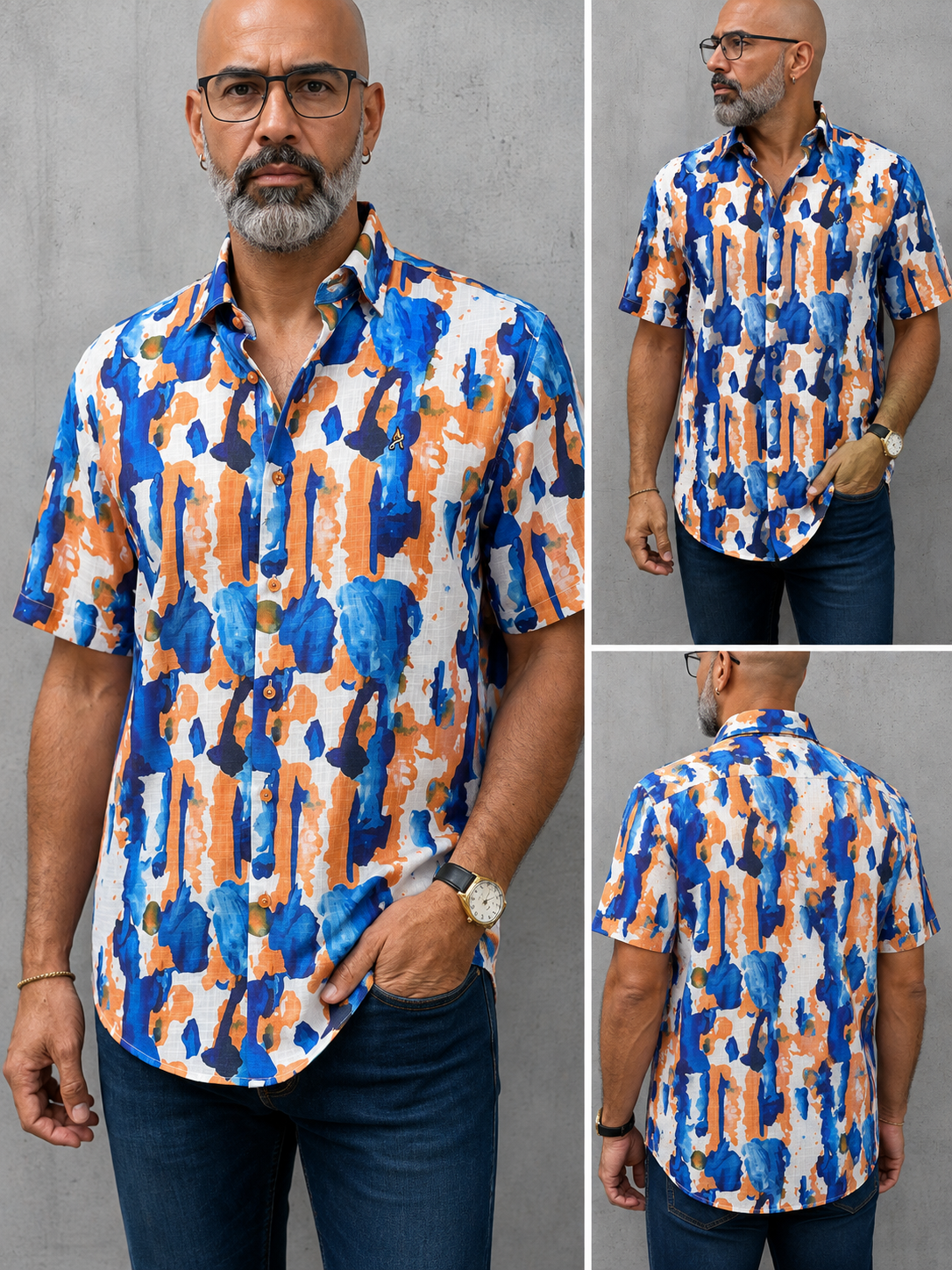 Camisa Manga Corta Hilo- “Chasing Sunshine” (Normal Fit)
