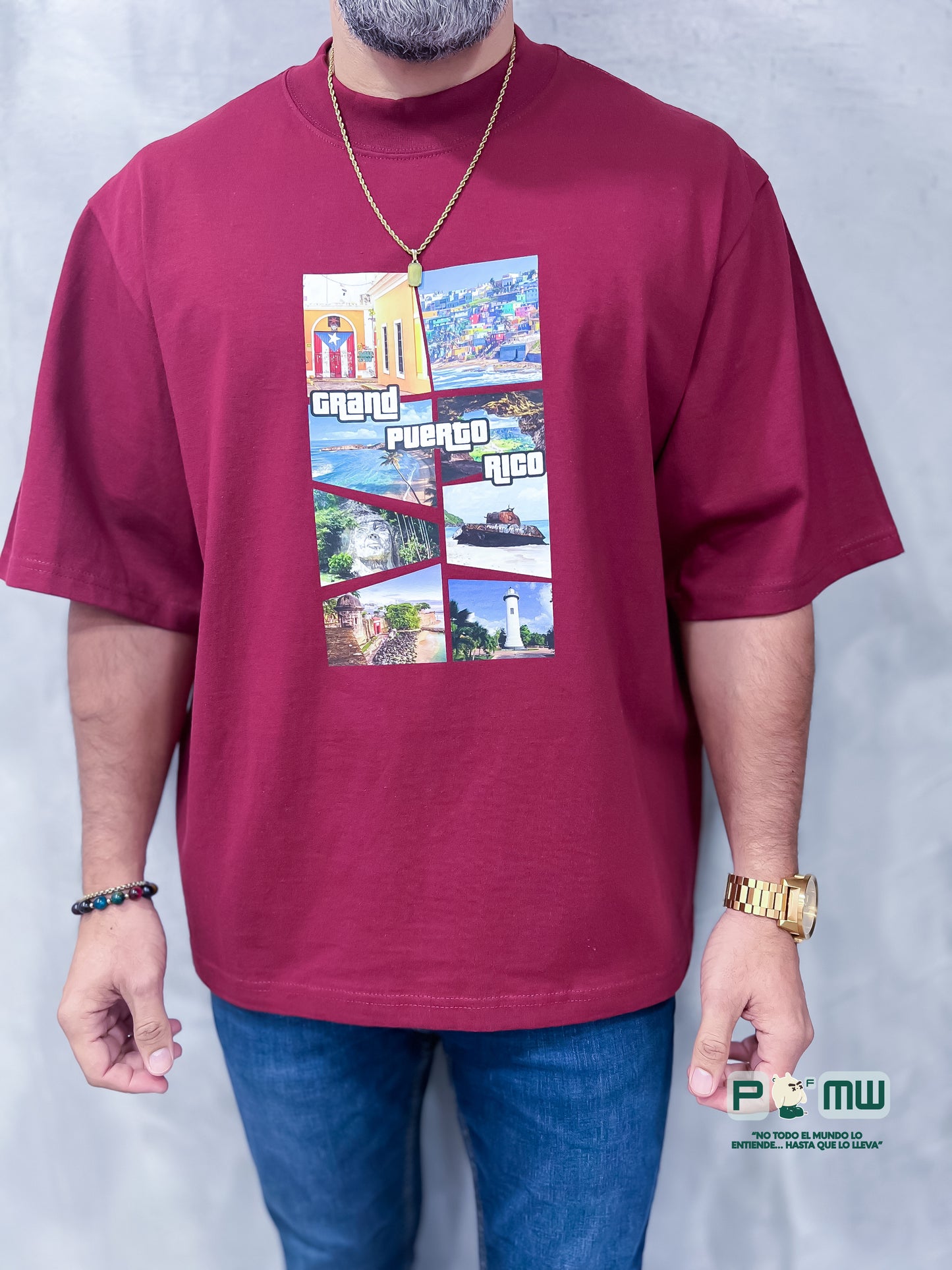 Property of MW Oversize T-Shirt "GRAND PUERTO RICO"