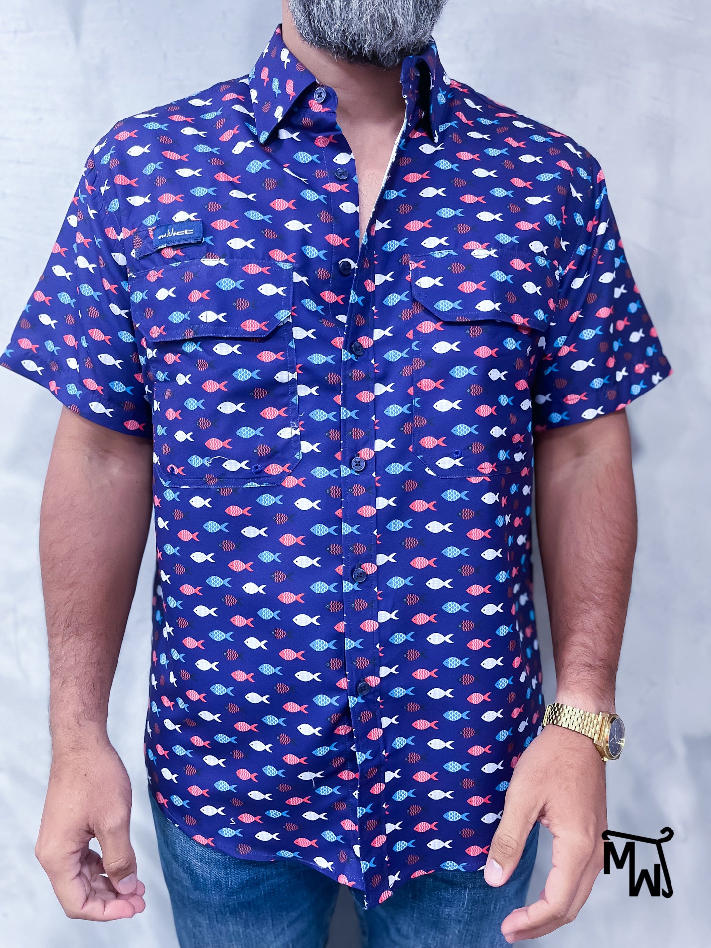 Camisa Performance "Blackened Fish" (Normal Fit)