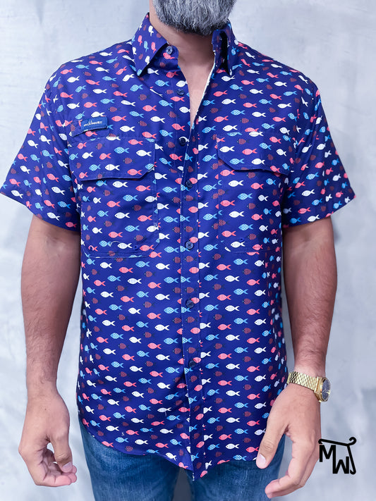Camisa Performance "Blackened Fish" (Normal Fit)