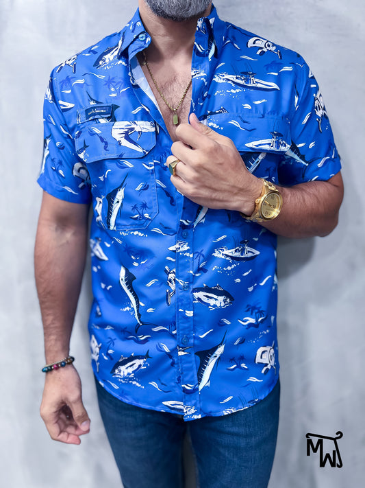 Camisa Performance (Bote) "Reel" (Normal Fit)