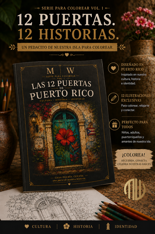 Las 12 Puertas de Puerto Rico | Coloring Book