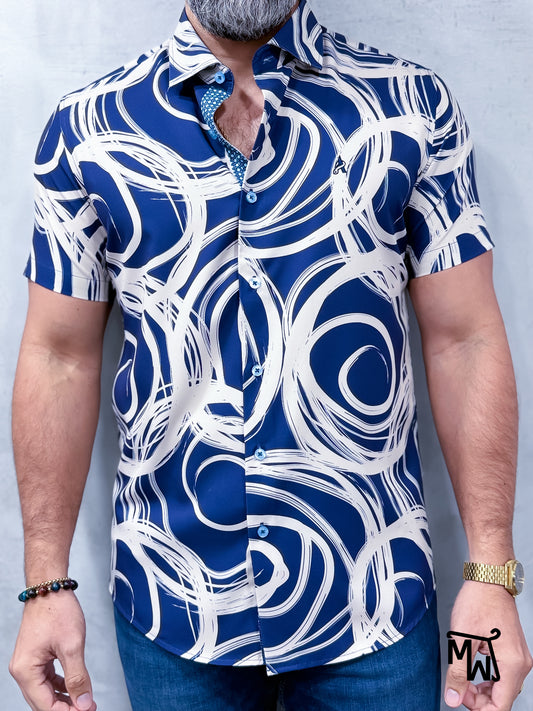 Camisa Manga Corta- “Icy Glow”