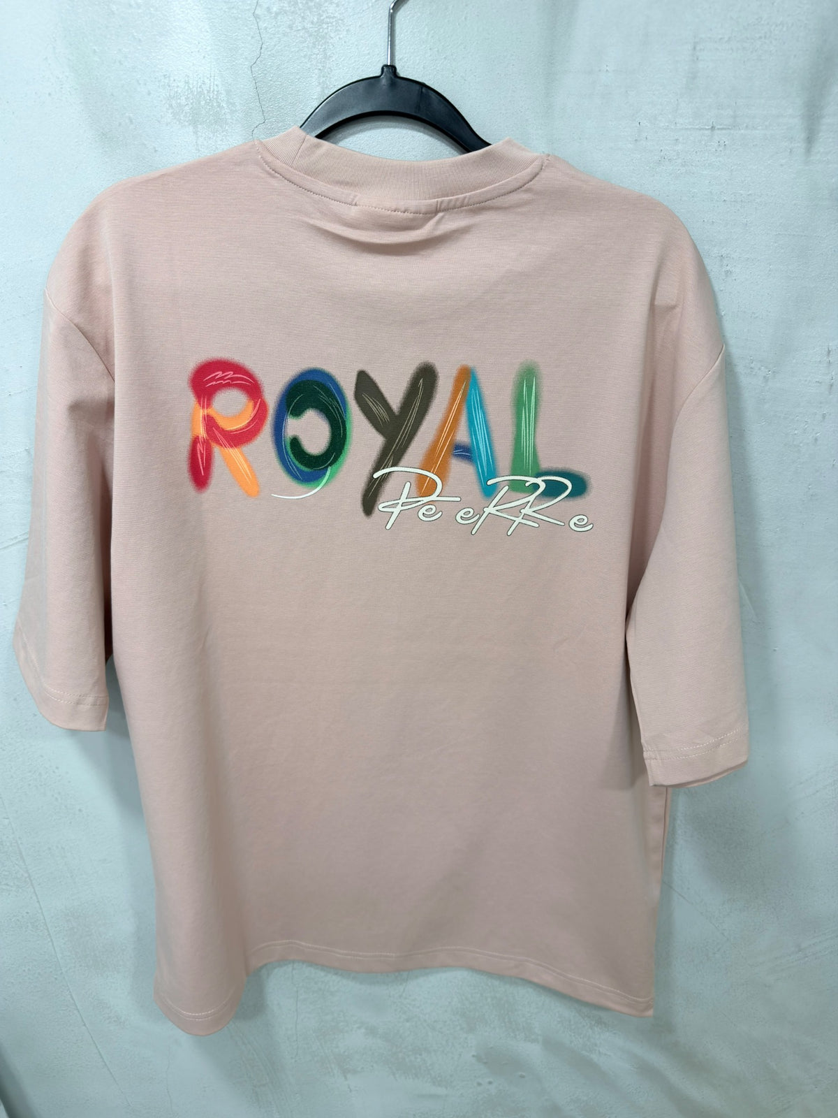 Foto original Royal Pe Erre rosa-viejo, vista de espalda — Addict Oversized